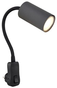 Globo 57911DPG - Aljzatos fali spotlámpa ROBBY 1xGU10/35W/230V fekete