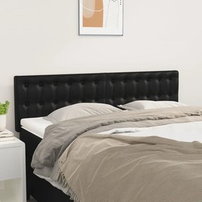 2 db fekete műbőr fejtámla 72 x 5 x 78/88 cm