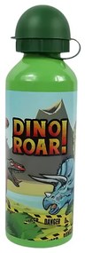 Gyermek fém palack DINO ROAR 500 ml zöld