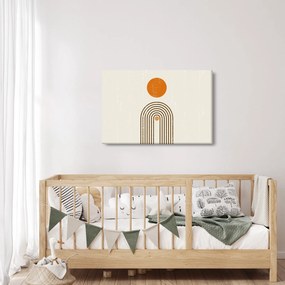 Kép - Barna ívek (90x60 cm)