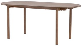 Asztal Dallas 4094Barna, 75x90x180cm, Közepes sűrűségű farostlemez, Fém