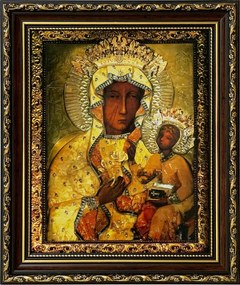 Vászonkép 31x26 Szűz Mária Dekoratív Keret