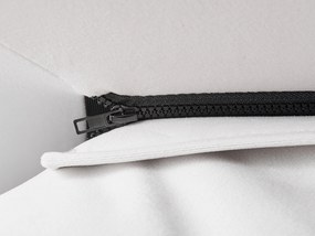 Törtfehér bársony ágyneműtartós franciaágy 160 x 200 cm BAJONNA Beliani