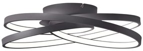 Brilliant - LED Mennyezeti lámpa LABYRINTH LED/40W/230V átm. 39,5 cm fekete