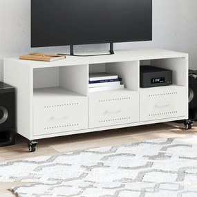 fehér acél TV-szekrény 100,5 x 39 x 43,5 cm