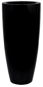 Dax virágcserép, fekete színű, többféle méretben - Pottery Pots méret: XL - 100 cm, ⌀ 47 cm