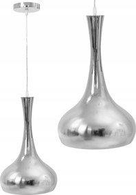 Függő Mennyezeti Lámpa Fém Tükör Króm Fényes