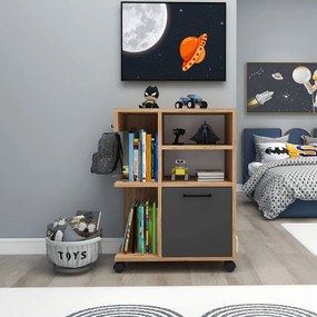 Rebusa konyhaszekrény, atlanti fenyő-antracit, 60 cm