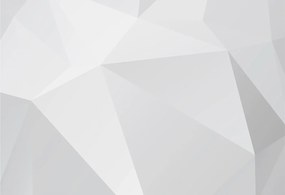 Divatos Flizelin Tapéta Ragasztóval Fali 3D Szürke háromszögek 152x104 Ragasztó