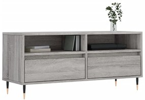 szürke sonoma színű szerelt fa TV-szekrény 100x34,5x44,5 cm