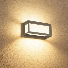 Brilagi - LED kültéri fali lámpa mozgásérzékelővel PARKER LED/12W/230V szürke IP44
