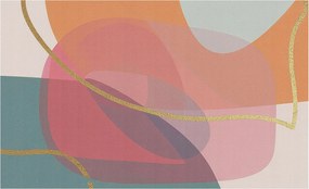 Flizelin Dekoratív fotótapéta Hálószobába Színes formák 416x254