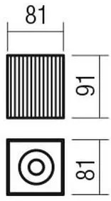 Redo 01-3408 - DELPHI spotlámpa 1xGU10/7W/230V 8,1x8,1 cm arany