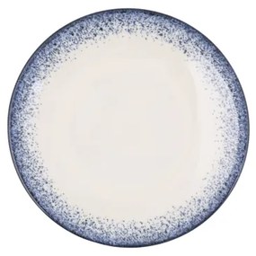 24 részes étkészlet fehér/kék/porcelán