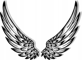 Szárny Dekoráció 80cm x 65cm Mdf fali áttört falikép Nappaliba