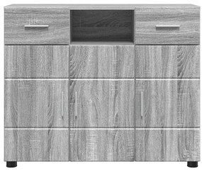 Széf fiókkal ajtóval Szürke sonoma 88.5 x 30.5 x 73 cm Faanyag