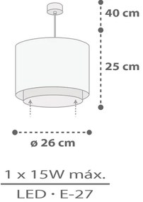 Dalber 60622 - Gyerek csillár RHICO AND CROCO 1xE27/15W/230V