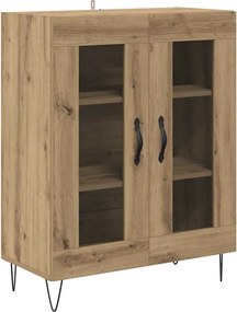 vidaXL Széf Artisan tölgy 69,5 x 34 x 90 cm Faanyag