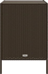 vidaXL barna polyrattan kerti tárolószekrény 55 x 59 x 80 cm