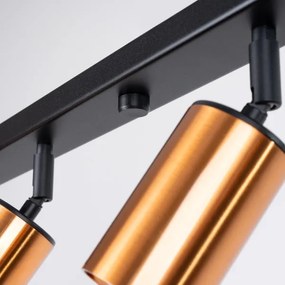 Sollux SL.1380 - Spotlámpa WINX 6xGU10/10W/230V fekete/réz