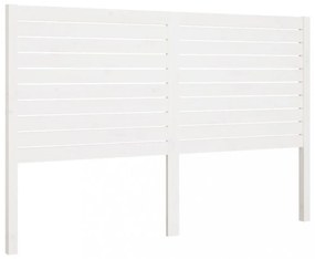 fehér tömör fenyőfa ágyfejtámla 141x4x100 cm