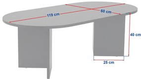 Sable Atlantic Pine dohányzóasztal