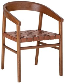Vitus design étkezőszék, barna bőr