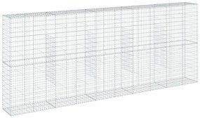 horganyzott vas gabion kosár fedéllel 500 x 50 x 200 cm