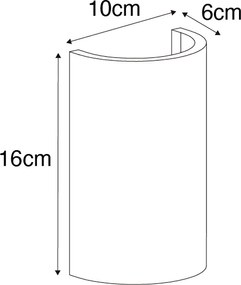 Modern fehér fali lámpa, integrált Wifi-vel és G9 foglalattal - Colja Novo