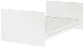 Fehér babaágy állítható magassággal 70x140 cm Anton – Roba