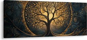 Kép – Arany aurájú fa (120x50 cm)