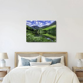 Kép - Tájkép egy tóval (70x50 cm)