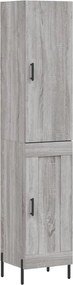 vidaXL szürke sonoma szerelt fa magasszekrény 34,5 x 34 x 180 cm