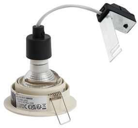 Modern beépíthető spotlámpa bézs GU10 50 mm kerek dönthető - Installa