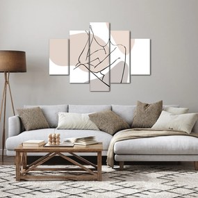 Kép - Női test vonal művészet N⁰1 (150x105 cm)