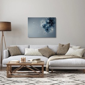 Kép - Gyengéd virágok (üvegen) (70x50 cm)