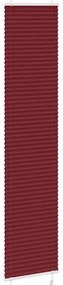 pliszírozott redőny Bordeaux piros 50x200 cm szövetszélesség