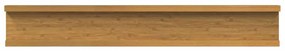vidaXL Falpolc polcokkal tárolóval 4 pcs Bézs 60 x 9 x 3 cm Faanyag