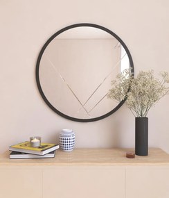 Gabel tükör, fekete, 60 cm