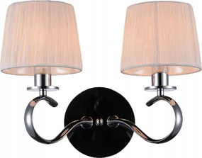 Fali lámpa Candellux fehér, ezüst E14 40 W