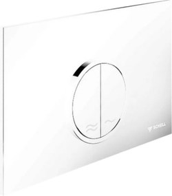 SCHELL Montus Circum WC-nyomólap, 2 vízmennyiségű, fehér