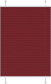 vidaXL pliszírozott redőny Bordeaux piros 95x150 cm szövetszélesség