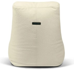 Világosszürke buklé babzsákfotel Tube – SLOWDOWN