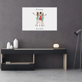 Kép - Örökké fiatal, örökké részeg (90x60 cm)