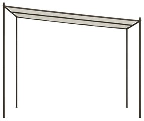 fehér szövet és acél pavilon 3 x 3 m 180 g/m²