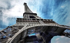 Fotótapéta Eiffel-torony Párizs fém álom kék 300x210 +ragasztó