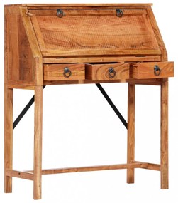 vidaXL tömör akácfa íróasztal 90 x 40 x 107 cm