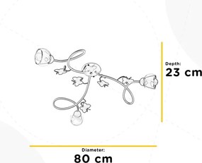 ONLI - Gyerek csillár BUTTERFLY 3xE14/6W/230V