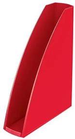 Iratpapucs, műanyag, 60 mm, elöl nyitott, LEITZ Wow, piros (E52771026)