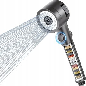 Zuhanyfej zuhanyszűrővel, grafit színű Magichome